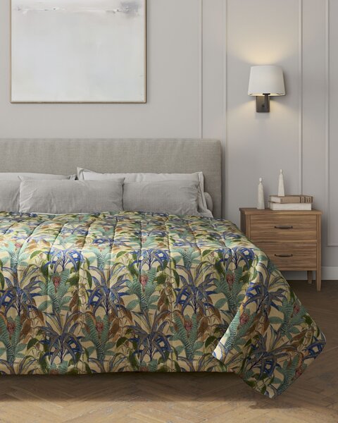 Cuvertura matlasata cu model culoare multicolor Țesătură împletitură, cu model