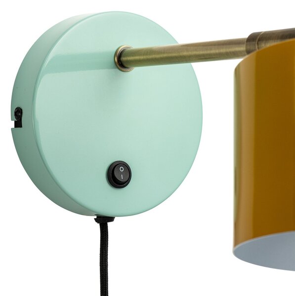 Lampă de perete Dyberg Larsen, Ocean, Albastru, Camera de zi, Metal, Scandinavă