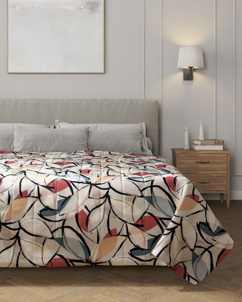 Cuvertura matlasata cu model culoare multicolor Țesătură cu model