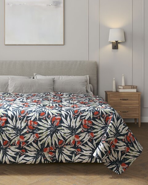 Cuvertura matlasata cu model culoare multicolor Țesătură cu model