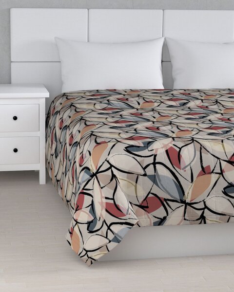 Cuvertura matlasata cu model culoare multicolor Țesătură cu model