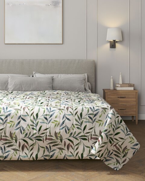 Cuvertura matlasata cu model culoare multicolor Țesătură cu model