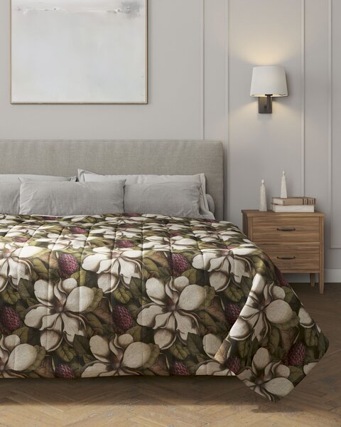 Cuvertura matlasata cu model culoare multicolor Țesătură cu model