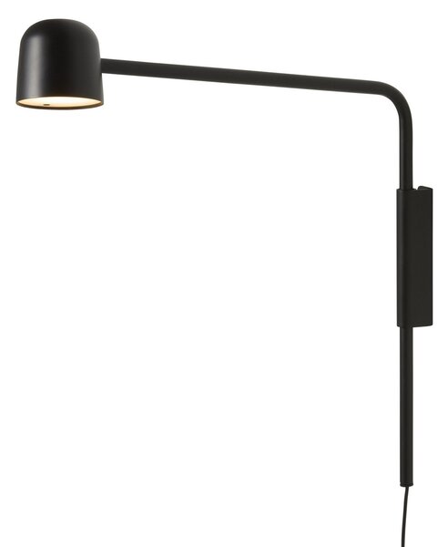 Lampă de perete FRANDSEN, Satellite, Negru, Camera de zi, Metal, Design