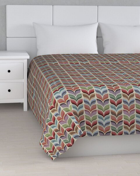 Cuvertura matlasata cu model culoare multicolor Țesătură împletitură, cu model