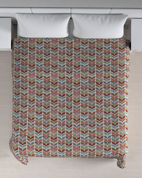 Cuvertura matlasata cu model culoare multicolor Țesătură împletitură, cu model