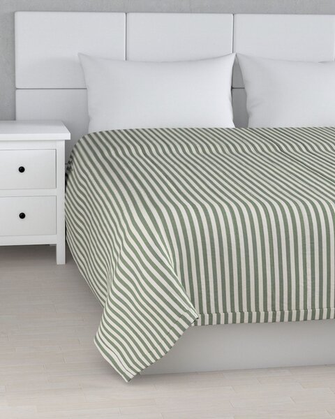 Cuvertura matlasata cu model culoare verde Țesătură cu model