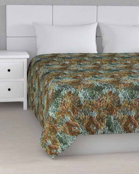Cuvertura matlasata cu model culoare multicolor Țesătură împletitură, cu model