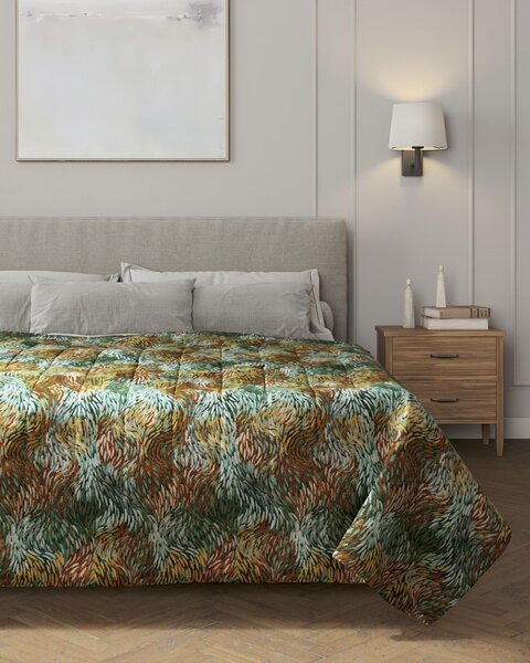 Cuvertura matlasata cu model culoare multicolor Țesătură împletitură, cu model