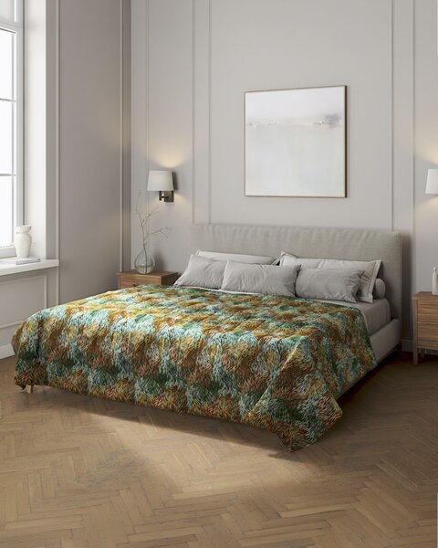 Cuvertura matlasata cu model culoare multicolor Țesătură împletitură, cu model