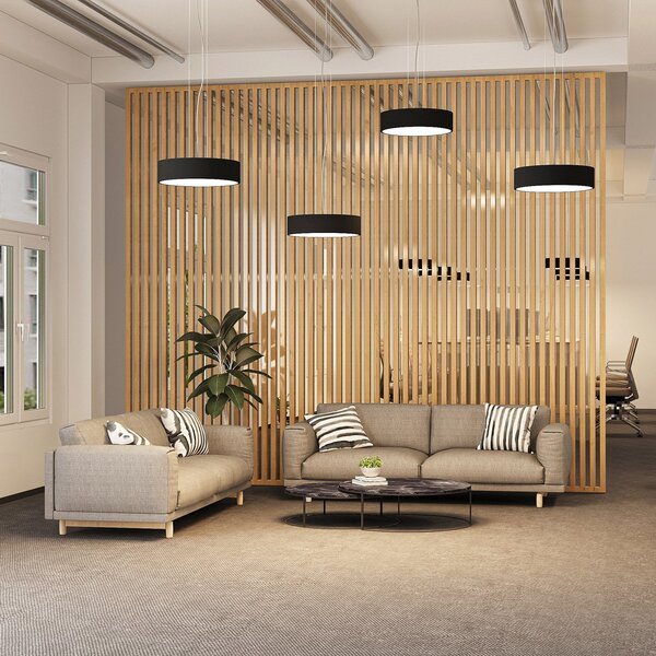 Lustră Pendul Arcchio, Noabelle, reglabil, Negru, Bucătărie, Metal, Modern