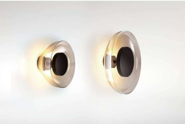 MARSET Aplică LED Aura Plus, Ø 25 cm, opal, Alb, Camera de zi / sufragerie, Sticlă, Design