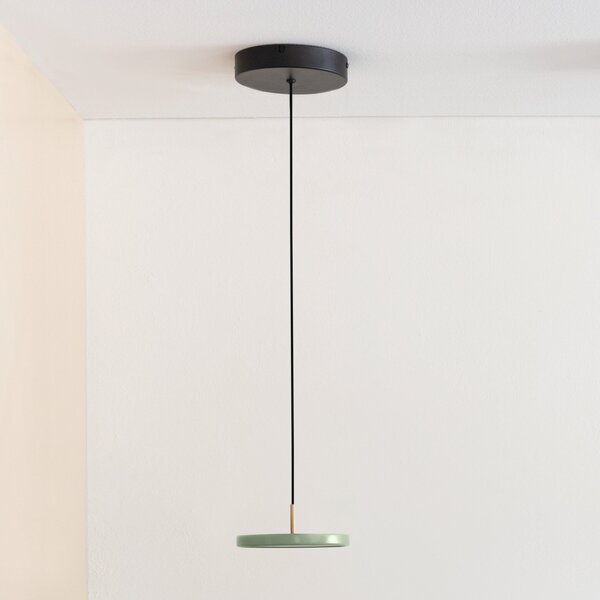 Lustră Pendul UMAGE, Asteria Micro V2, reglabil, Verde, Camera de zi, Metal, Scandinavă