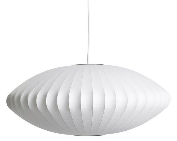 Lustră Pendul HAY, Nelson Saucer Bubble, reglabil, Alb, Camera de zi, Plastic, Design