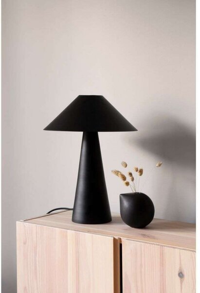 Globen Lighting Lampă de masă Cannes, negru, înălțime 40 cm, Negru, Camera de zi / sufragerie, Metal, Scandinavă