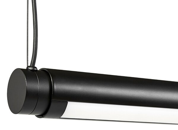 Lustră Pendul HAY, Factor Linear 1500, reglabil, Negru, Bucătărie, Metal, Design