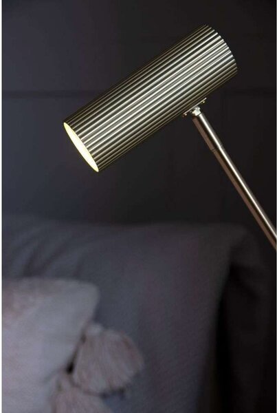 Globen Lighting Lampă de masă Hubble READ, alamă Înălțime 45 cm, Auriu / Alamă, Camera de zi / sufragerie, Metal, Design, Birou de masă