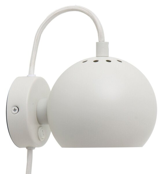 Lampă de perete FRANDSEN, Ball Magnet, Alb, Camera de zi, Metal, Design