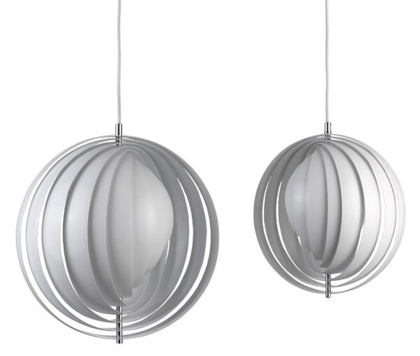 Lustră Pendul Verpan, Moon, reglabil, Alb, Camera de zi, Metal, Design