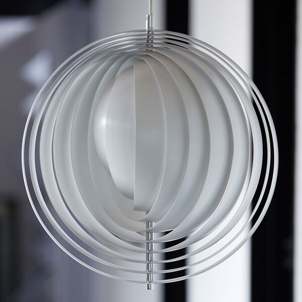 Lustră Pendul Verpan, Moon, reglabil, Alb, Camera de zi, Metal, Design
