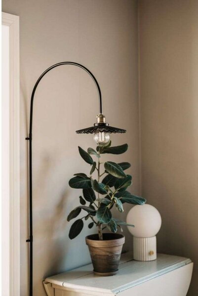 Globen Lighting aplică de perete COBBLER, gri, înălțime 150 cm, Gri, Camera de zi / sufragerie, Metal, Vintage, Soclu de perete jos