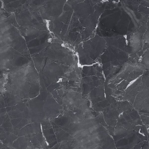 Gresie portelanata rectificata Black Marble, 58 x 58, lucioasa