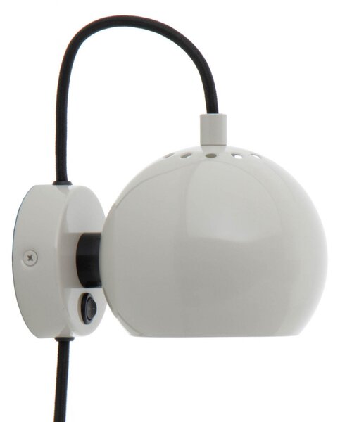 Lampă de perete FRANDSEN, Ball Magnet, Gri, Camera de zi, Metal, Design