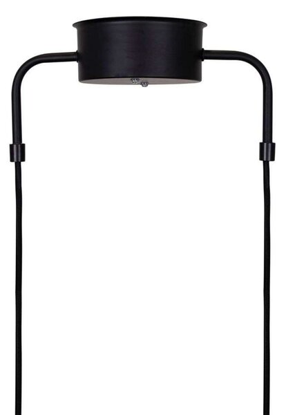 Globen Lighting Lampă suspendată CURVE 5, negru, 5 becuri, 165 cm, reglabil, Negru, Camera de zi / sufragerie, Metal, Vintage