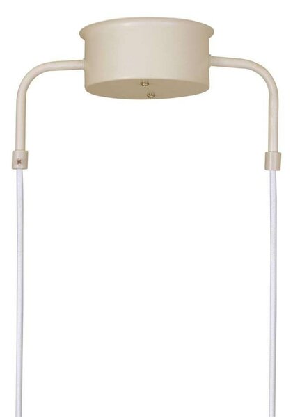 Globen Lighting Lampă suspendată CURVE 5, bej, 5 becuri, 165 cm, reglabil, Bej, Camera de zi / sufragerie, Metal, Vintage