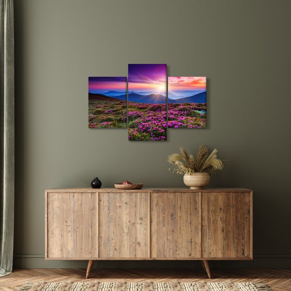 Tablou - Munte înflorit peisaj (90x60 cm)