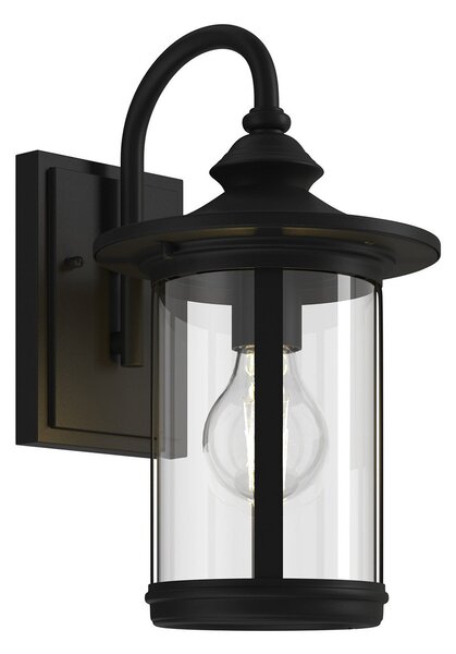 Lămpi de exterior Lindby, Zayn, reglabil, Negru, Balcon, Metal, Antichitate