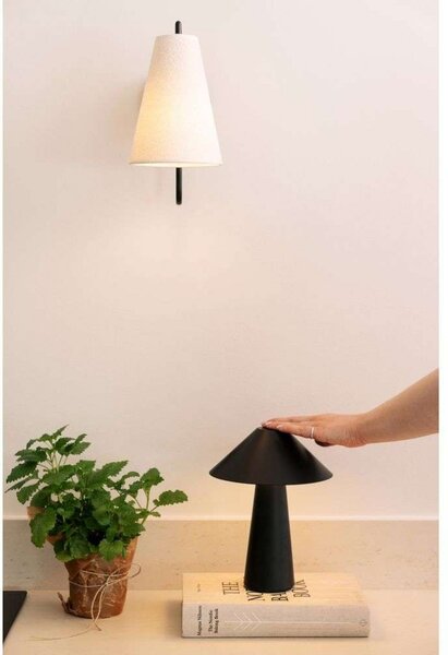 Globen Lighting Lampă de masă cu baterie Cannes, negru 26 cm IP44, reglabil, Negru, Camera de zi / sufragerie, Plastic, Scandinavă