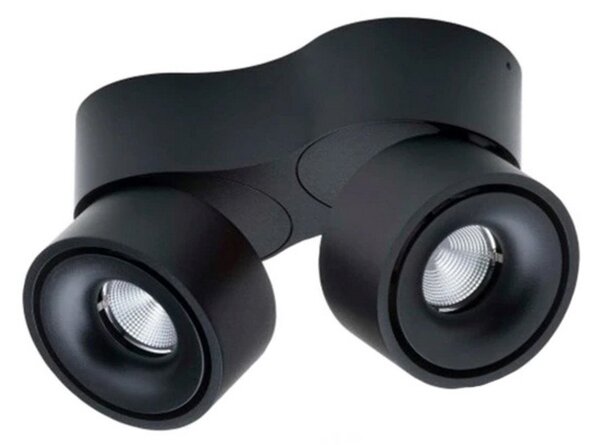 Plafoniere ANTIDARK, reglabil, Negru, Camera de zi, Aluminiu