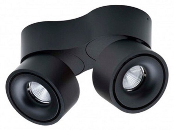 Plafoniere ANTIDARK, reglabil, Negru, Camera de zi, Aluminiu