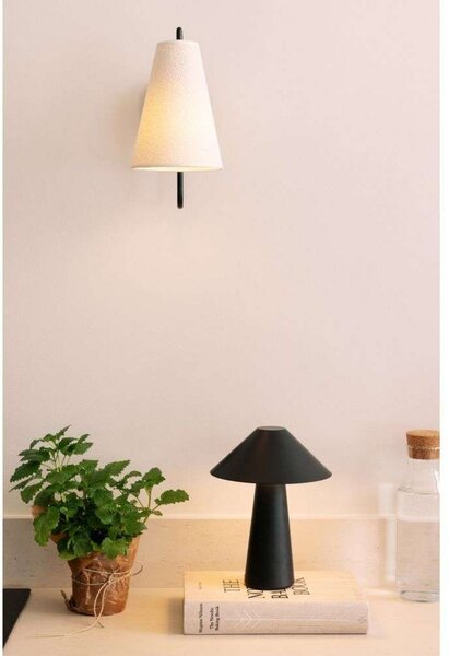 Globen Lighting Lampă de masă cu baterie Cannes, negru 26 cm IP44, reglabil, Negru, Camera de zi / sufragerie, Plastic, Scandinavă