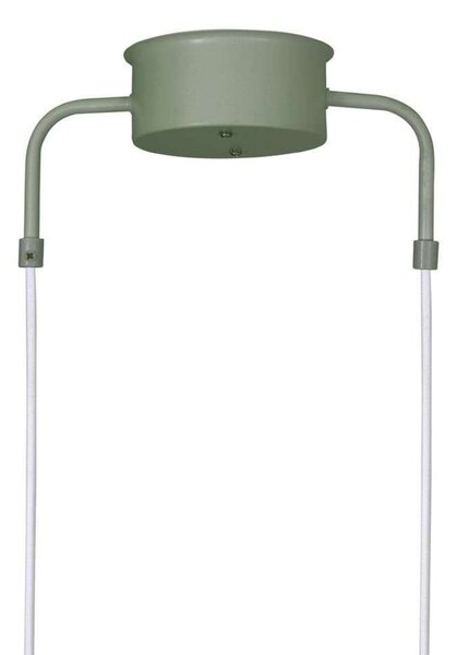 Globen Lighting Lampă suspendată CURVE 3, verde, 3 becuri, 95 cm, reglabil, Verde, Camera de zi / sufragerie, Metal, Vintage