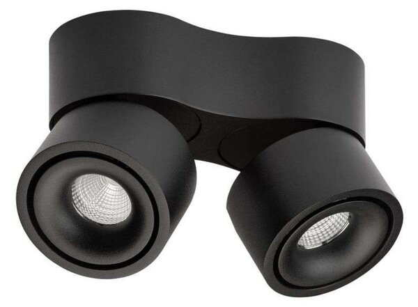Plafoniere ANTIDARK, reglabil, Negru, Camera de zi, Aluminiu