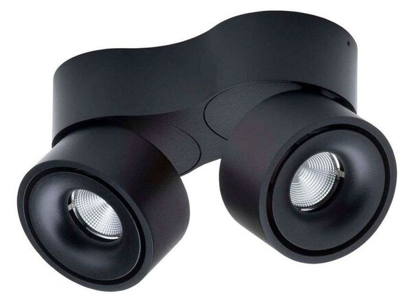 Plafoniere ANTIDARK, reglabil, Negru, Camera de zi, Aluminiu