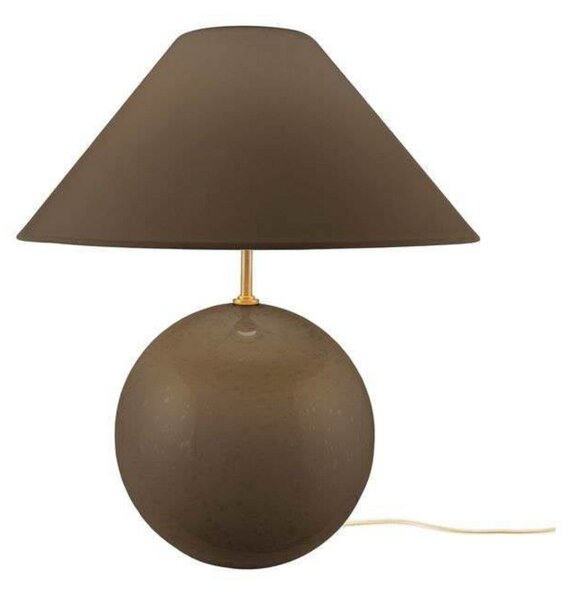 Globen Lighting Lampă de masă IRIS, maro, înălțime 39 cm, Maro / Rugină, Camera de zi / sufragerie, Sticlă, Vintage