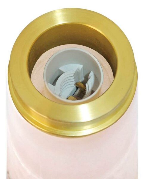 DFTP by Nordlux Lampa de masă Glossy, roz/alb, înălțime 24 cm, marmură/sticlă, Roz / Rosé, Camera de zi / sufragerie, Marmură, Scandinavă