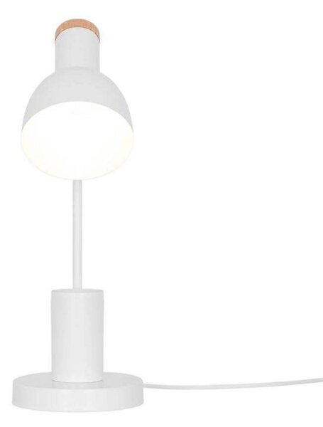 Nordlux Lampa de masă Devone, albă, înălțime 43 cm, metal, Alb, Camera copiilor, Metal, Scandinavă
