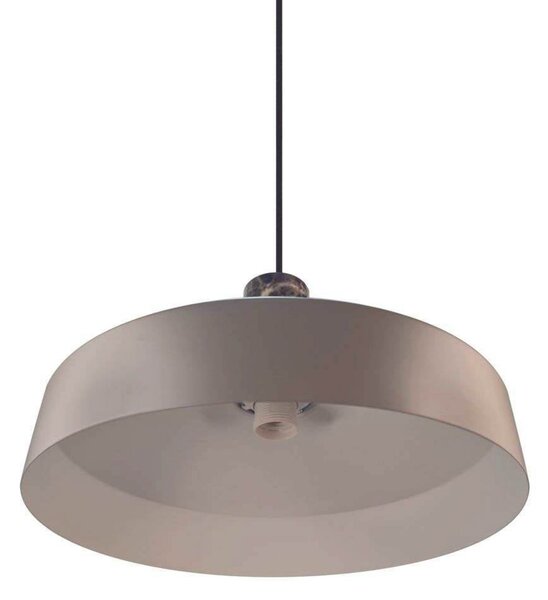 Nordlux Lampă suspendată Elvas, maro deschis, Ø 37 cm, metal/marmură, reglabil, Maro / Rugină, Camera de zi / sufragerie, Metal, Scandinavă