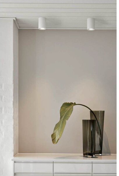 LOOM DESIGN plafonieră LED Nyx, albă, IP54, reglabil, Alb, Baie, Aluminiu, Modern