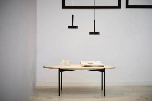 LOOM DESIGN lampă suspendată LED Nyx P1, negru, aluminiu, reglabil, Negru, Camera de zi / sufragerie, Aluminiu, Modern