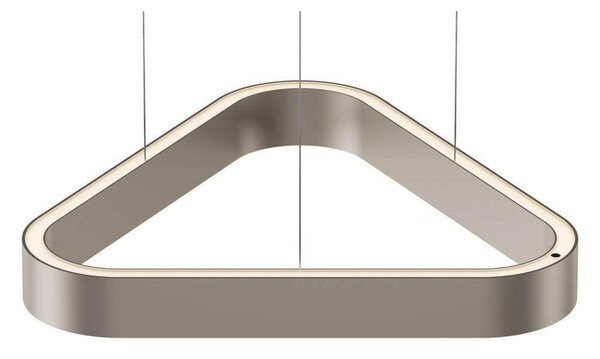 LOOM DESIGN Lampă suspendată LED Trigon, crem, aluminiu, 40 cm, reglabil, Bej, Camera de zi / sufragerie, Aluminiu, Modern