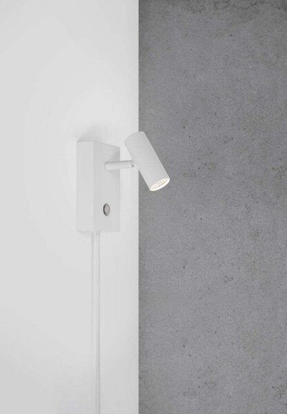 Lampă de perete Nordlux, reglabil, Alb, Camera de zi, Metal