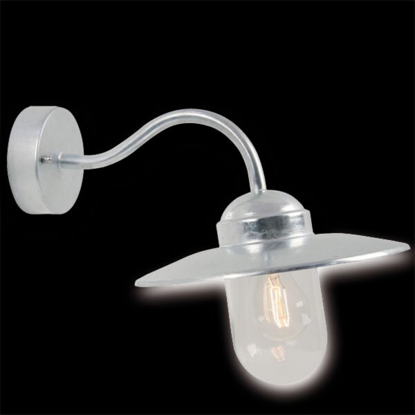 Nordlux Aplică de exterior Luxembourg zincată la cald IP54, Gri, Metal