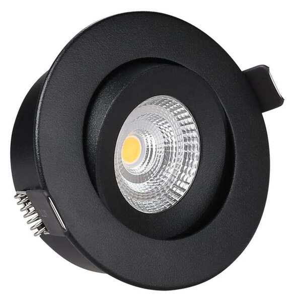 Spoturi ANTIDARK, reglabil, Negru, Camera de zi, Metal