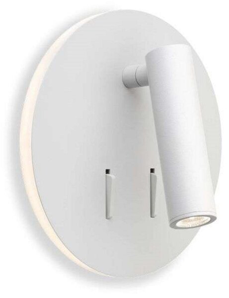 Lampă de perete ANTIDARK, Alb, dormitor, Aluminiu