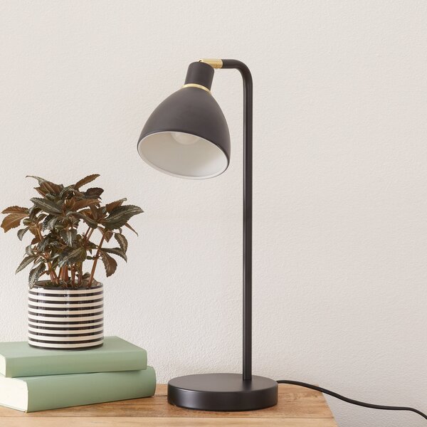 Nordlux Lampă de masă clasică Ray pt birou, Negru, Camera de zi / sufragerie, Metal, Modern